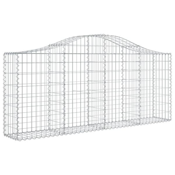 vidaXL Obokane gabion košare 6 kosov 200x30x80/100 cm pocinkano železo