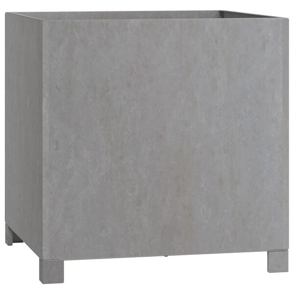 vidaXL Cvetlično korito z nogami 2 kosa zarjavelo 50x50x50 cm jeklo