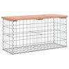 vidaXL Vrtna gabionska klop 83x31,5x42 cm trden les douglas