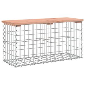 vidaXL Vrtna gabionska klop 83x31,5x42 cm trden les douglas