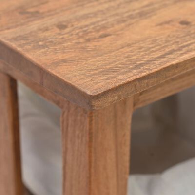 vidaXL Konzolna mizica iz trdnega predelanega lesa 69x28x70 cm