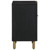 vidaXL Nočna omarica črna 50x33x60 cm Inženirski les