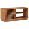 vidaXL TV omarica s shranjevanjem z vrati Naravna 90 x 30 x 40 cm