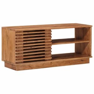 vidaXL TV omarica s shranjevanjem z vrati Naravna 90 x 30 x 40 cm