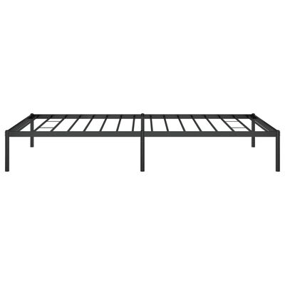 vidaXL Kovinski posteljni okvir črn 107x203 cm