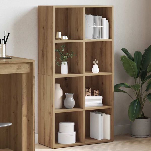 vidaXL Knjižna omara artisan hrast 66x30x130 cm inženirski les