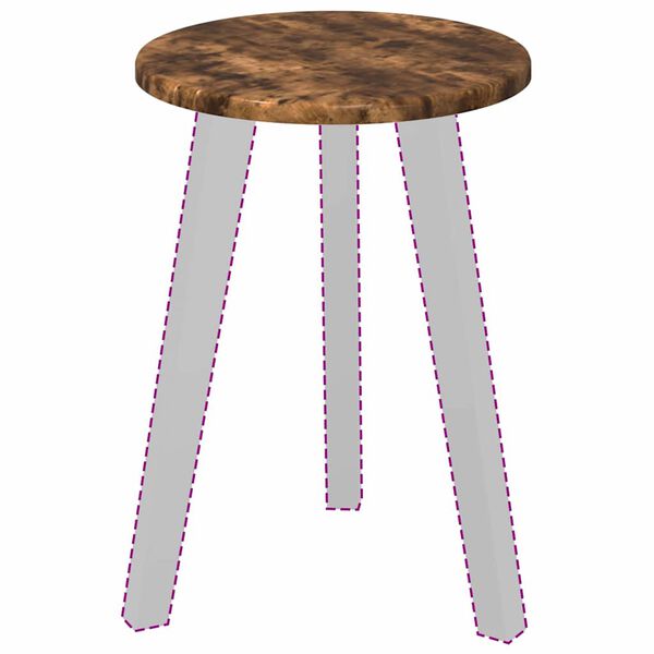 vidaXL Nepremična površina Dimljeni hrast 30 x 30 x 1,5 cm