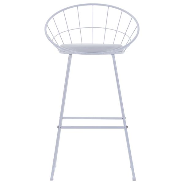 vidaXL Barski stoli 2 kosa belo umetno usnje