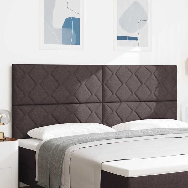 vidaXL Vzglavje Svetlo siva 200 cm blago