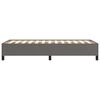 vidaXL Posteljni okvir siv 90x190 cm umetno usnje