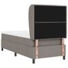 vidaXL Postelja z vzmetnico z vzmetnico Taupe 80 x 200 cm blago