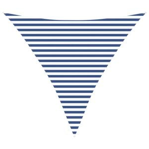 vidaXL Sončno platno Modra in bela 3,6 x 3,6 x 3,6 m