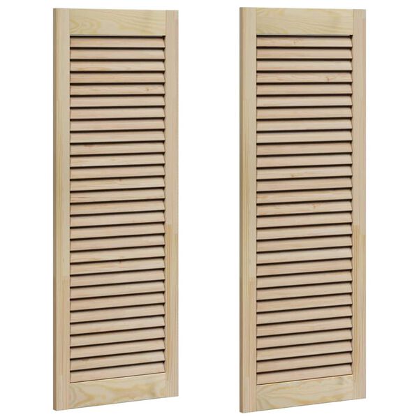 vidaXL Vrata omare z vrati 2 pcs Naravna 110 x 2,1 x 39,5 cm