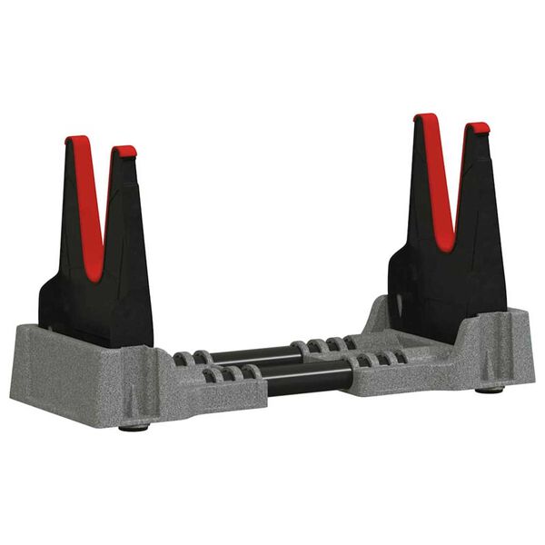 vidaXL Naslon za streljanje Siva 46 x 14 x 19.5 cm Plastika