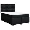 vidaXL Box spring posteljni z vzmetnico črn 140x190 cm blago