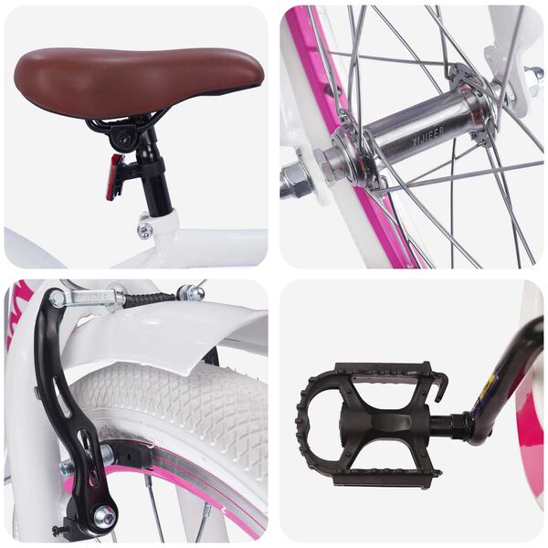 vidaXL Otro&scaron;ko Kolo 18 Palcev za 5-7 let Bela