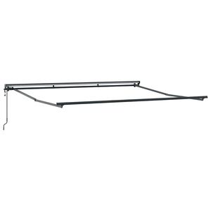 vidaXL Okvir tende Antracit 4 × 3 m Prašno lakirano jeklo in aluminij