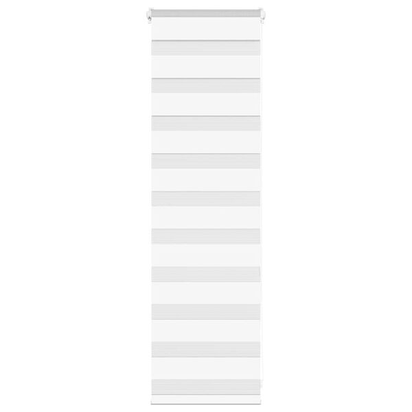 vidaXL Zebra senčilo bela 45x100 cm tkanina &scaron;irina 40,9cm poliester