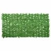 vidaXL Balkonsko platno z zelenim listjem 200x100 cm
