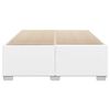 vidaXL Posteljni okvir bel 140x200 cm umetno usnje