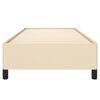 vidaXL Posteljni okvir brez vzmetnice krem 100x200 cm blago