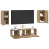 vidaXL Komplet TV omaric 4 pcs artisan hrast 30.5 x 30 x 60 cm