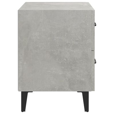 vidaXL Nočna omarica betonsko siva 40x35x47,5 cm