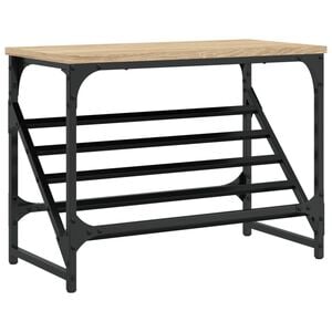 vidaXL Regal za čevlje sonoma hrast 60x30x45 cm inženirski les