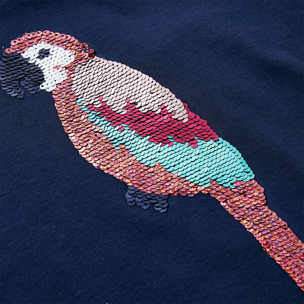 Otroška majica s kratkimi rokavi mornarsko modra 128