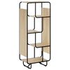 vidaXL Visoka komoda Sonoma hrast 60 x 37,5 x 144 cm Obdelan les