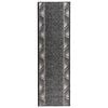vidaXL Tekstilni preproga FLORNES Tkano Siva Zigzag 67 x 150 cm PP