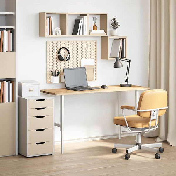 vidaXL Mizna plo&scaron;ča neobdelan 140x50x2,5 cm trdna hrastovina