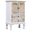 vidaXL Predalnik bel 50x30x80 cm les