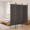vidaXL Paravan 6-delni rjav 240x200 cm blago