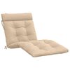 vidaXL Blazina za ležalnik VIANEN 100% poliester Krem 200 x 80 x 8 cm
