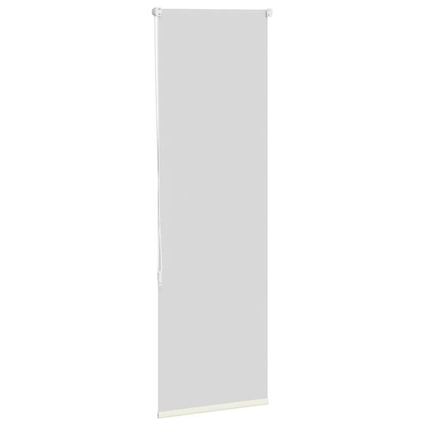 vidaXL Rolo zatemnjena umazano bele 40x130 cm tkanina &scaron;irina 35,7 cm