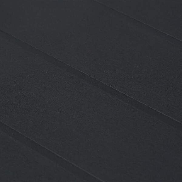 vidaXL Vrtna miza 220x90x72 cm plastika videz ratana antracitna