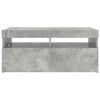 vidaXL TV omarica z LED lučkami betonsko siva 90x35x40 cm