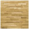 vidaXL Povr&scaron;ina za mizo trden hrastov les kvadratna 23 mm 70x70 cm