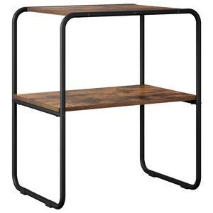 vidaXL Konzolna miza Dimljen hrast 60 x 42,5 x 70 cm Inženirski les