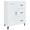 vidaXL Komoda bela 69,5x34x90 cm konstruiran les