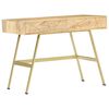 vidaXL Pisalna miza s predali 100x55x75 cm trden mangov les