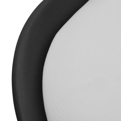 vidaXL Jedilni stoli 4 kosi črno in belo umetno usnje