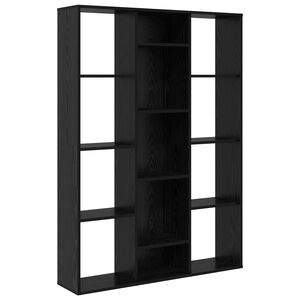 vidaXL Pregrada Črna Orehovina 100 x 24 x 140 cm Inženirski les