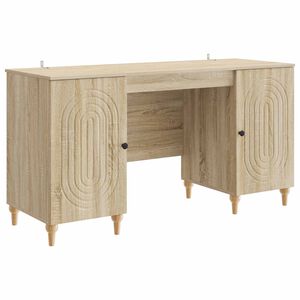 vidaXL Miza Sonoma 142,5 x 50 x 75 cm Inženirski les