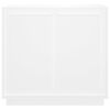 vidaXL Komoda bela 80x34x75 cm inženirski les