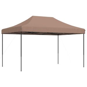 vidaXL Zabavni &scaron;otor 292 x 440 x 315 cm Rjava Oxford tkanina