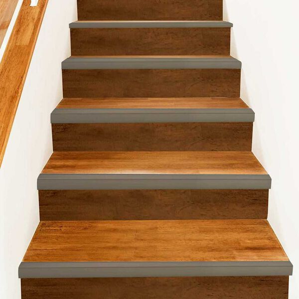 vidaXL Robniki za stopnice 10 pcs Šampanjec 67 cm Aluminij