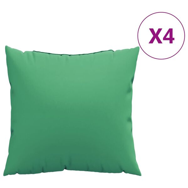 vidaXL Okrasne blazine 4 kosi zelene 40x40 cm blago