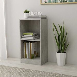 vidaXL Knjižna omara betonsko siva 40x24x75 cm inženirski les